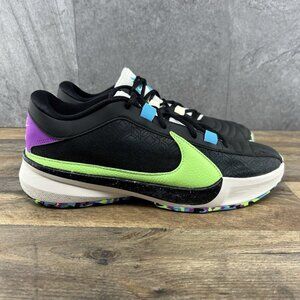 Nike Zoom Freak 5 Made in Sepolia Size 10 Mens Black Multicolor Basketball Shoes